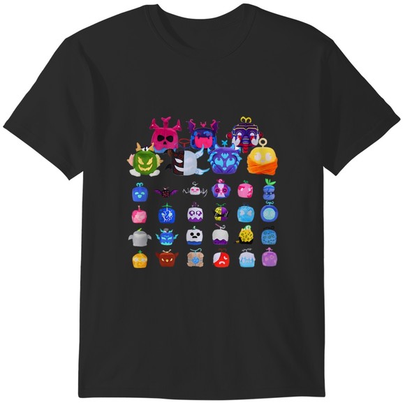 Game Blox Fruits T-shirt, Graphics Unisex T-shirt - Picture 1 of 4